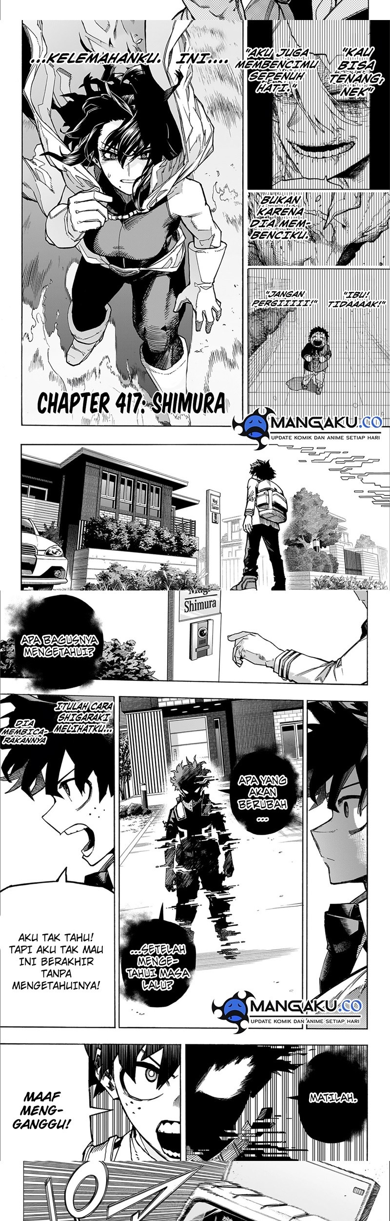 Boku no Hero Academia Chapter 417 - halaman 3