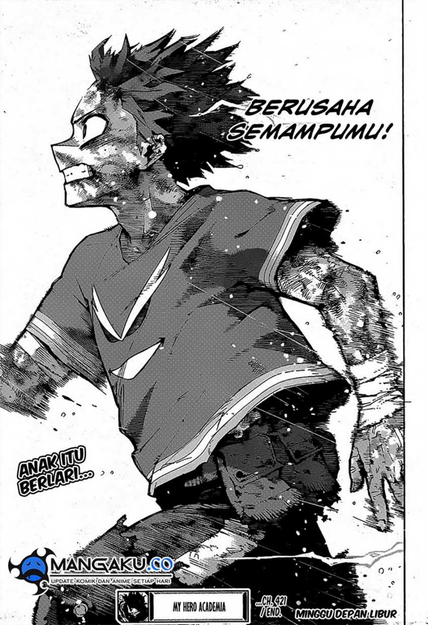 Boku no Hero Academia Chapter 421 - halaman 14