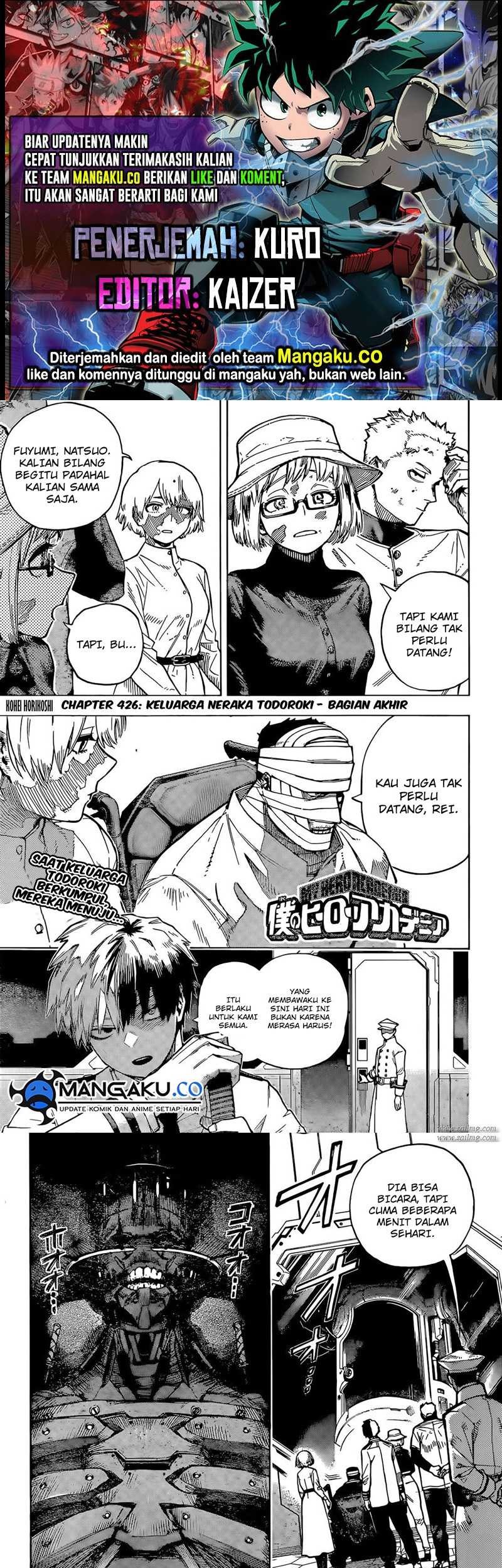 Boku no Hero Academia Chapter 426 - halaman 1