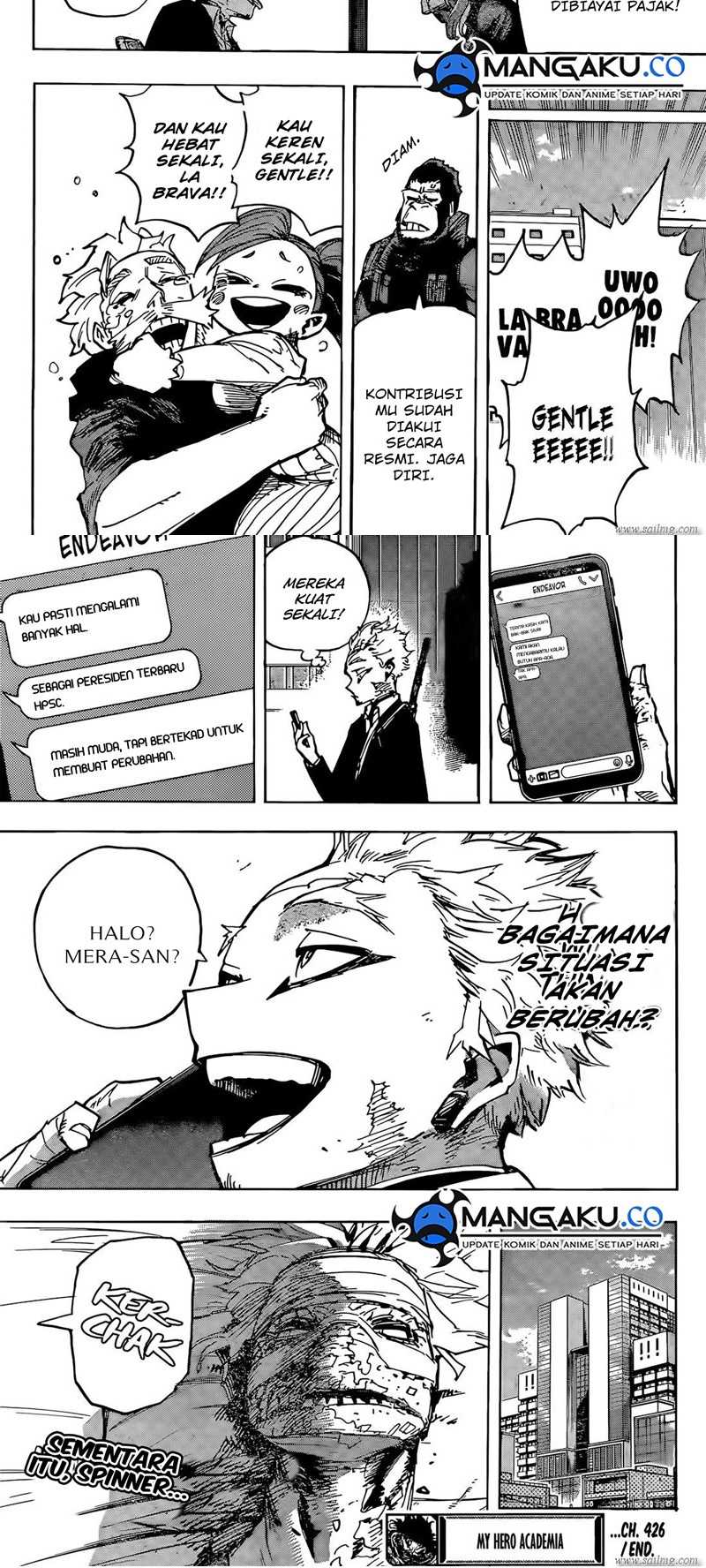 Boku no Hero Academia Chapter 426 - halaman 9