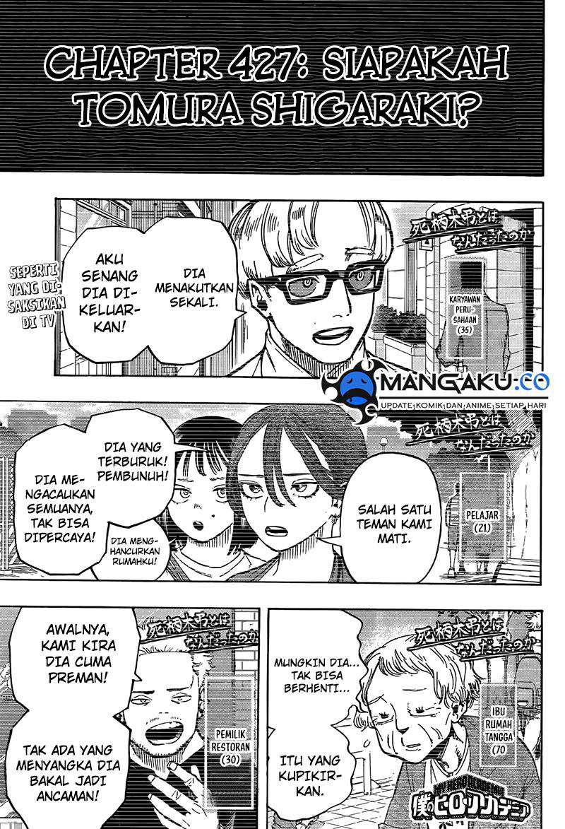 Boku no Hero Academia Chapter 427 - halaman 2