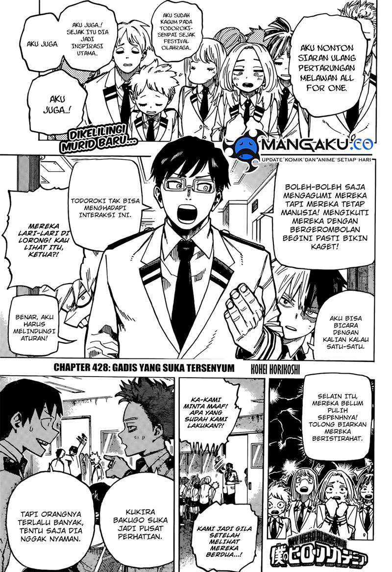 Boku no Hero Academia Chapter 428 - halaman 2