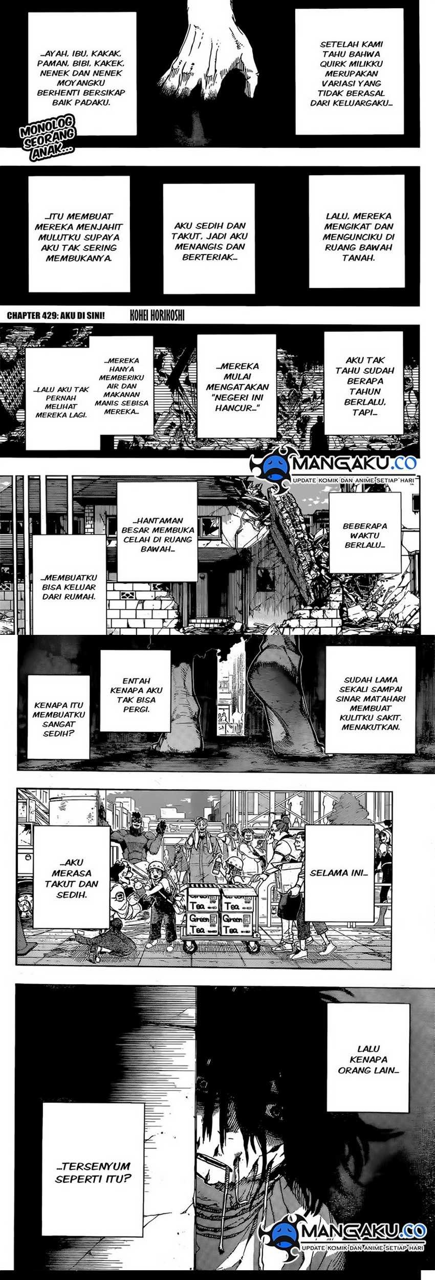 Boku no Hero Academia Chapter 429 - halaman 3
