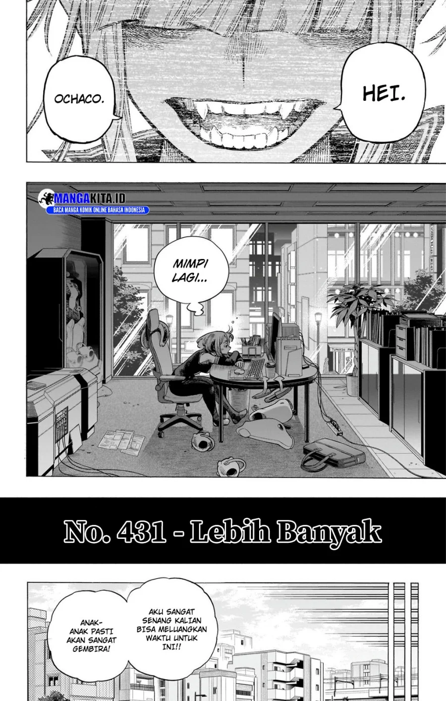 Boku no Hero Academia Chapter 431 - halaman 4