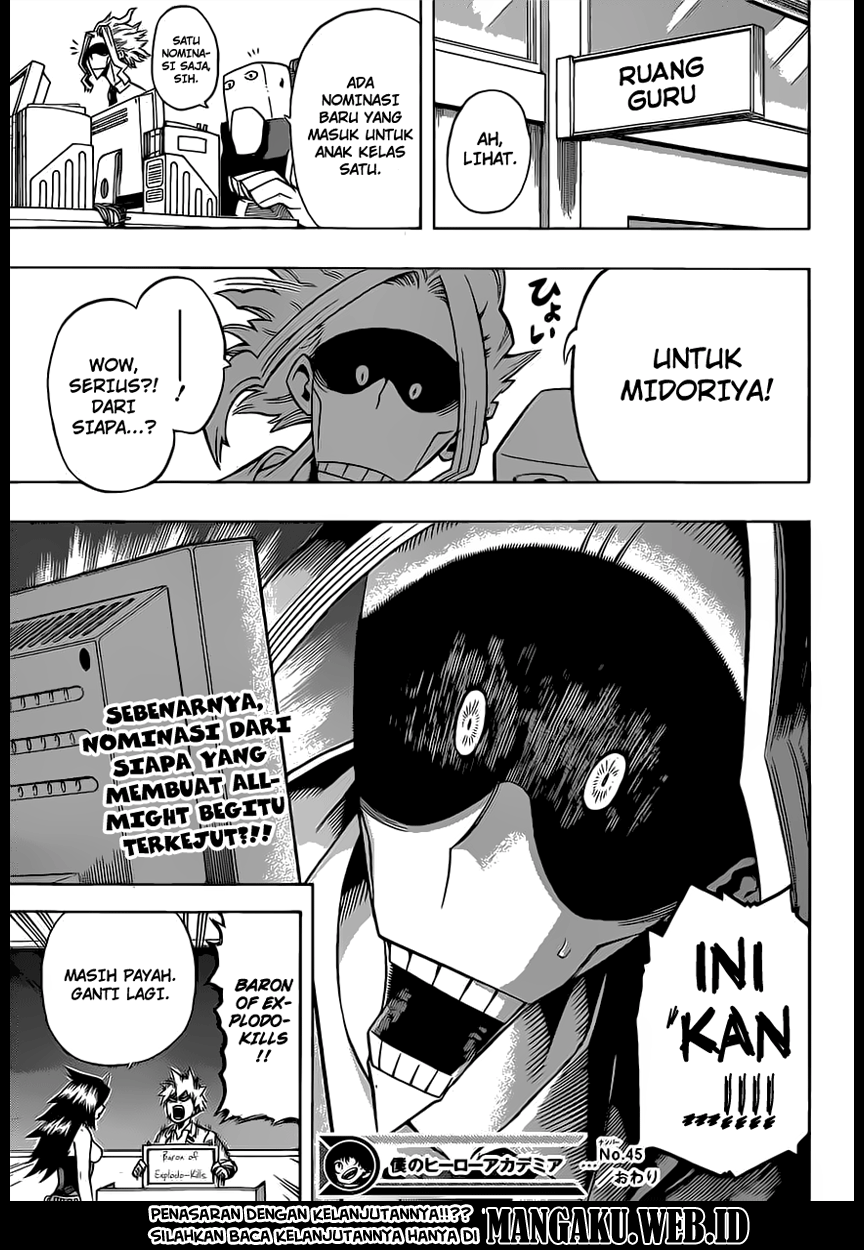 Boku no Hero Academia Chapter 45 - halaman 19