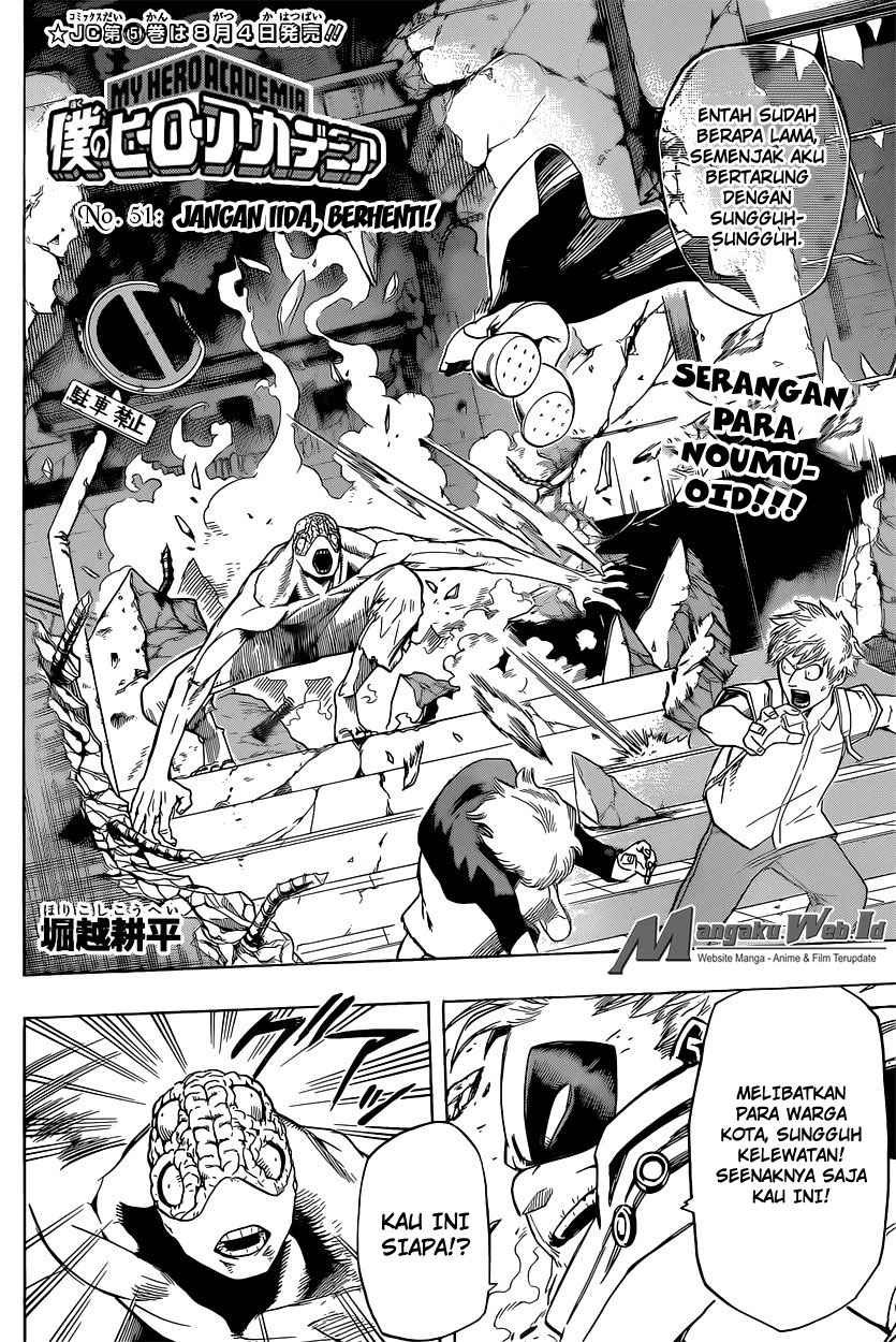 Boku no Hero Academia Chapter 51 - halaman 3