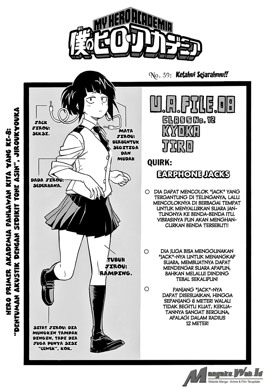Boku no Hero Academia Chapter 59 - halaman 2