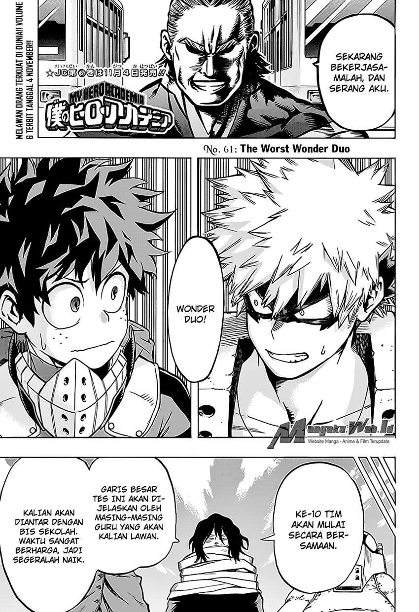 Boku no Hero Academia Chapter 61 - halaman 1