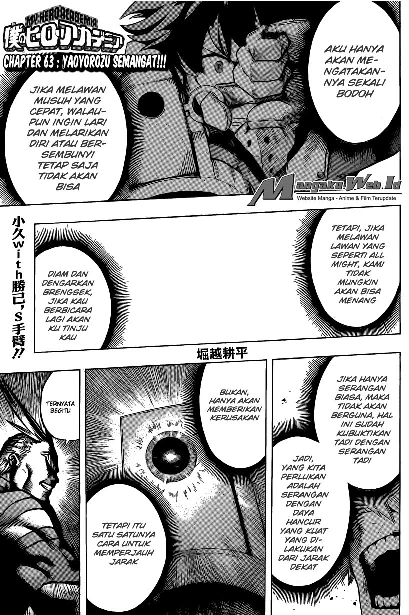 Boku no Hero Academia Chapter 63 - halaman 2