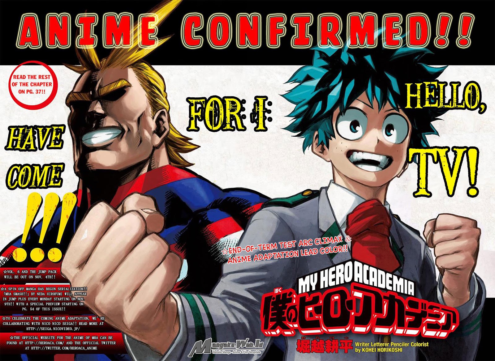 Boku no Hero Academia Chapter 65 - halaman 3