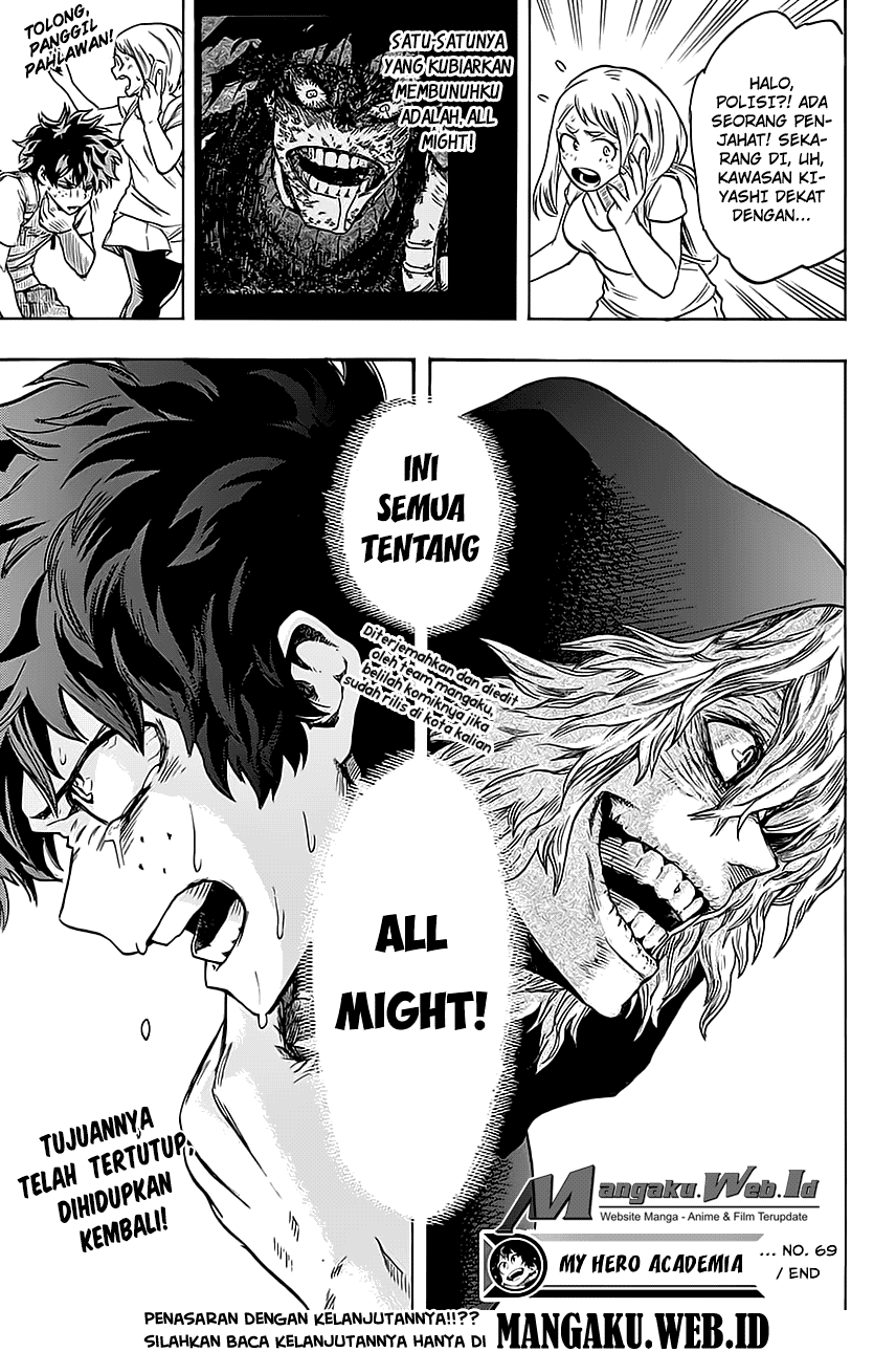 Boku no Hero Academia Chapter 69 - halaman 21