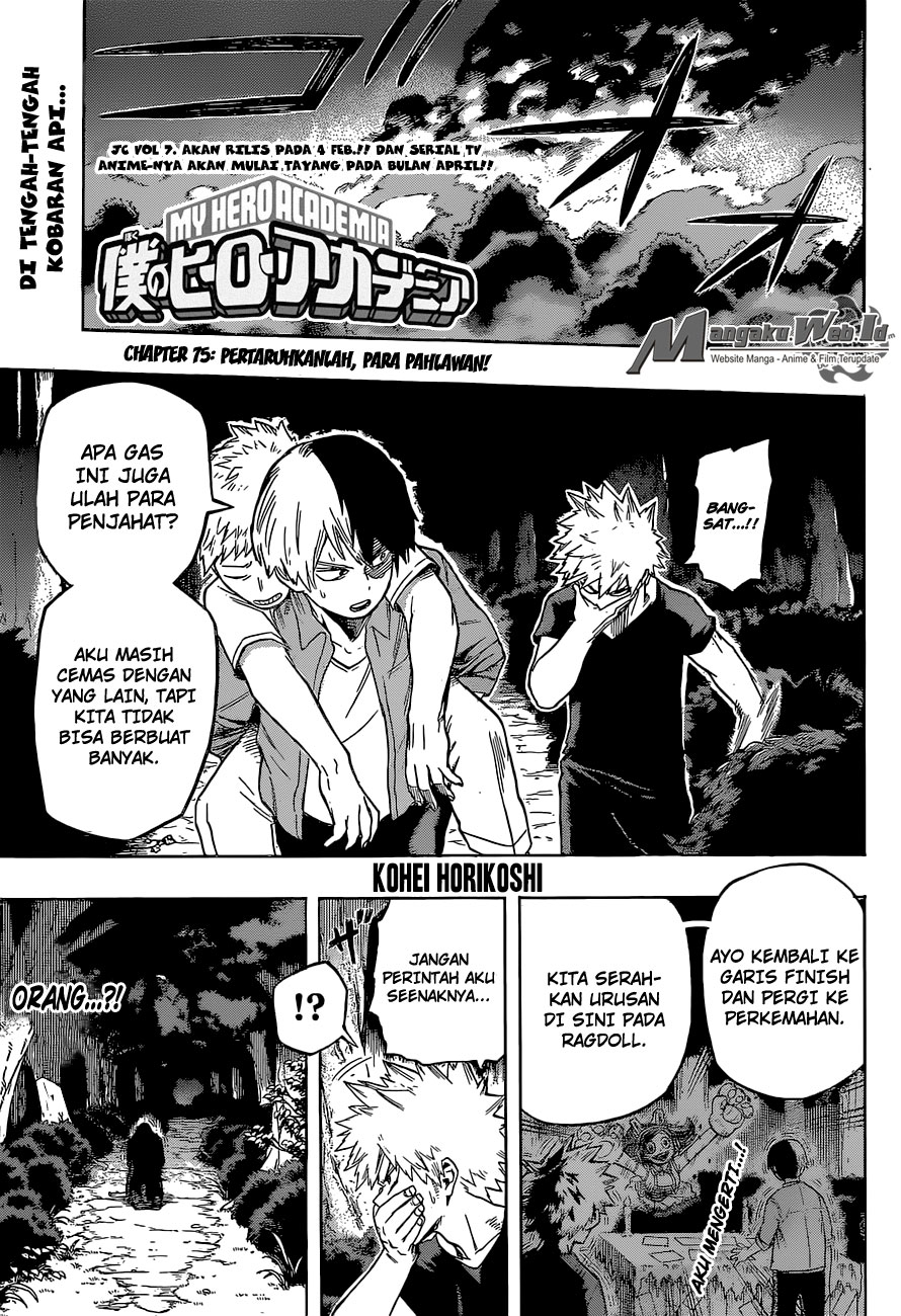Boku no Hero Academia Chapter 75 - halaman 2