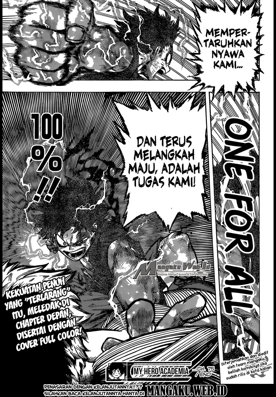 Boku no Hero Academia Chapter 75 - halaman 20