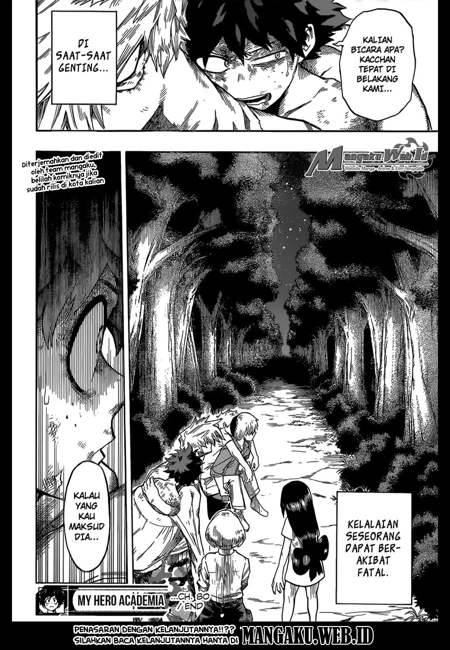 Boku no Hero Academia Chapter 80 - halaman 18