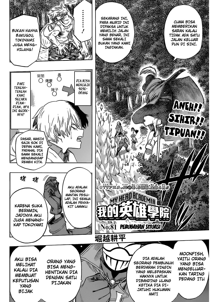 Boku no Hero Academia Chapter 81 - halaman 3