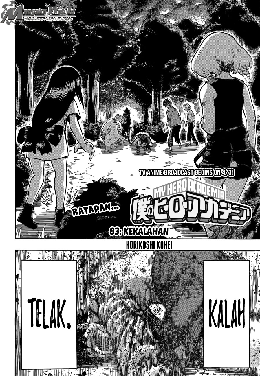 Boku no Hero Academia Chapter 83 - halaman 3