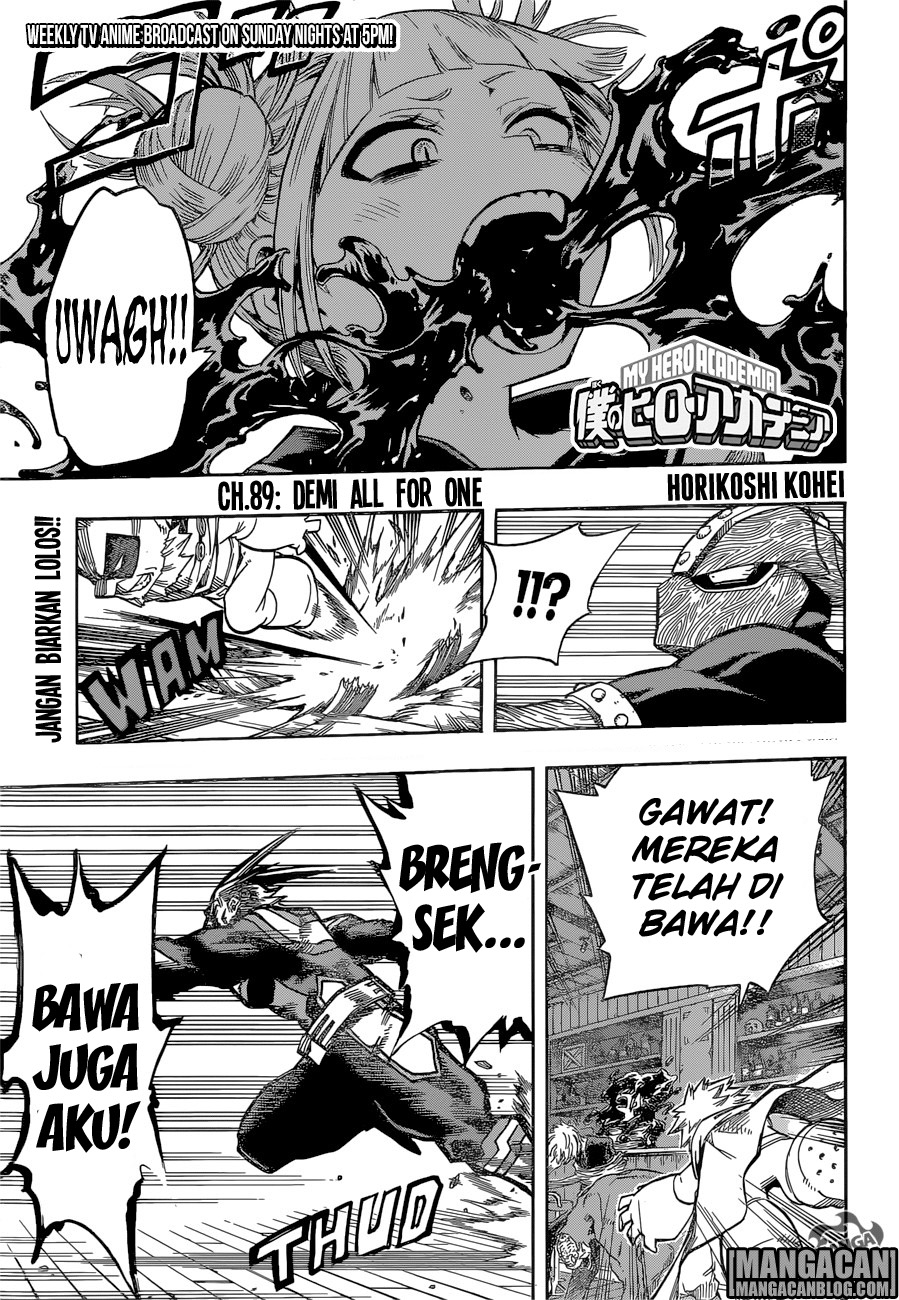 Boku no Hero Academia Chapter 89 - halaman 1