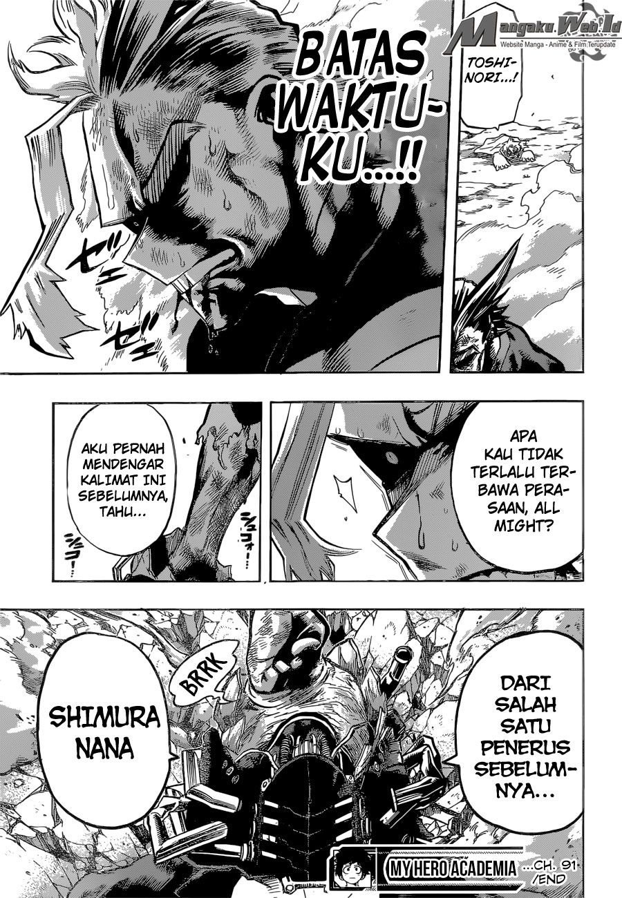 Boku no Hero Academia Chapter 91 - halaman 20