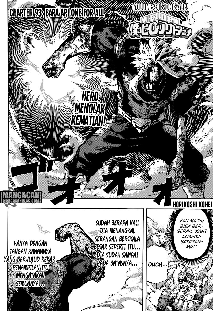 Boku no Hero Academia Chapter 93 - halaman 2