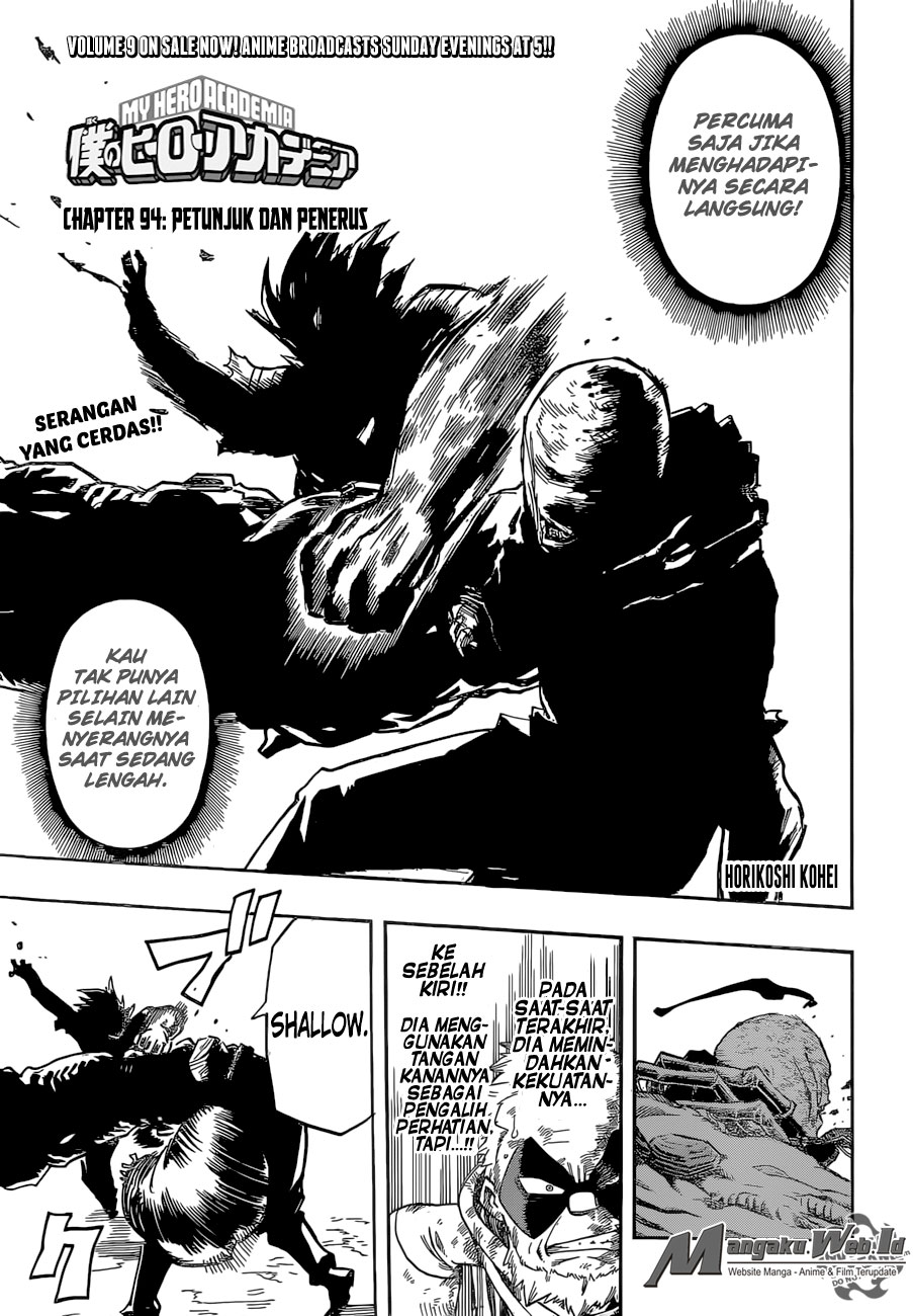 Boku no Hero Academia Chapter 94 - halaman 3