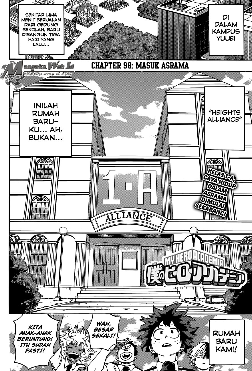 Boku no Hero Academia Chapter 98 - halaman 3
