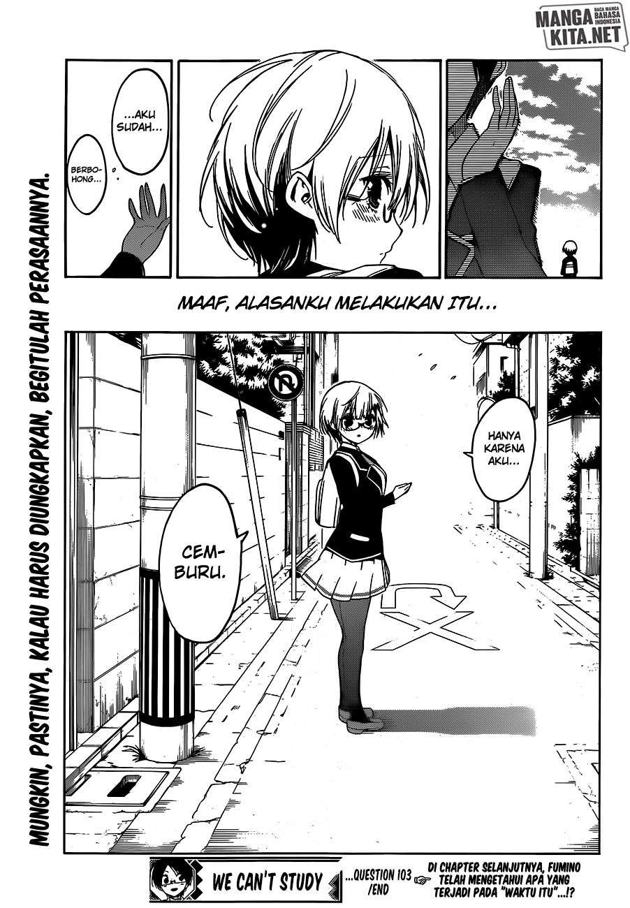 Bokutachi wa Benkyou ga Dekinai Chapter 103 - halaman 20