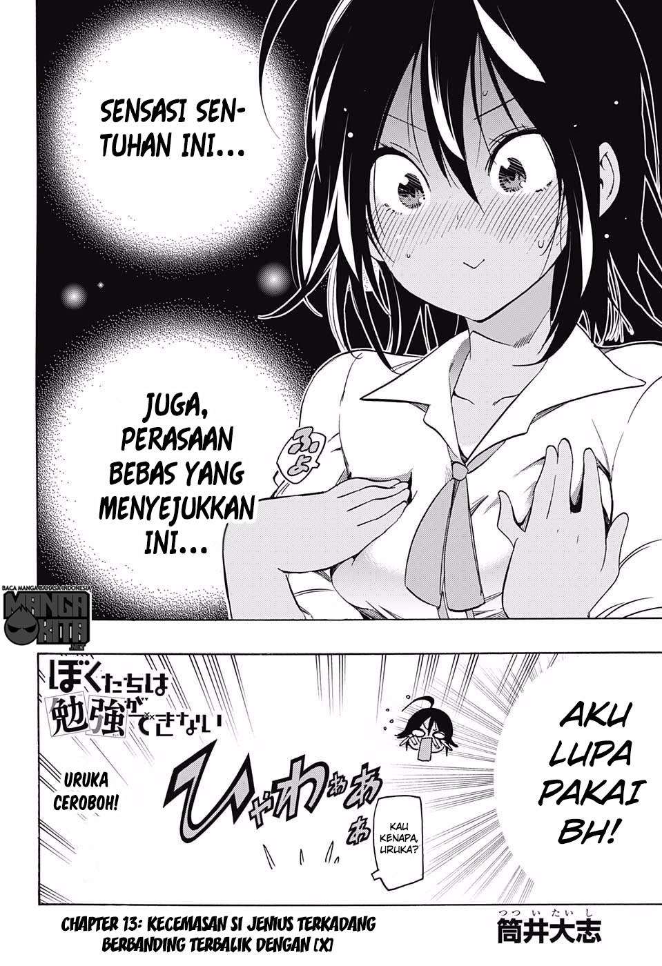 Bokutachi wa Benkyou ga Dekinai Chapter 13 - halaman 3