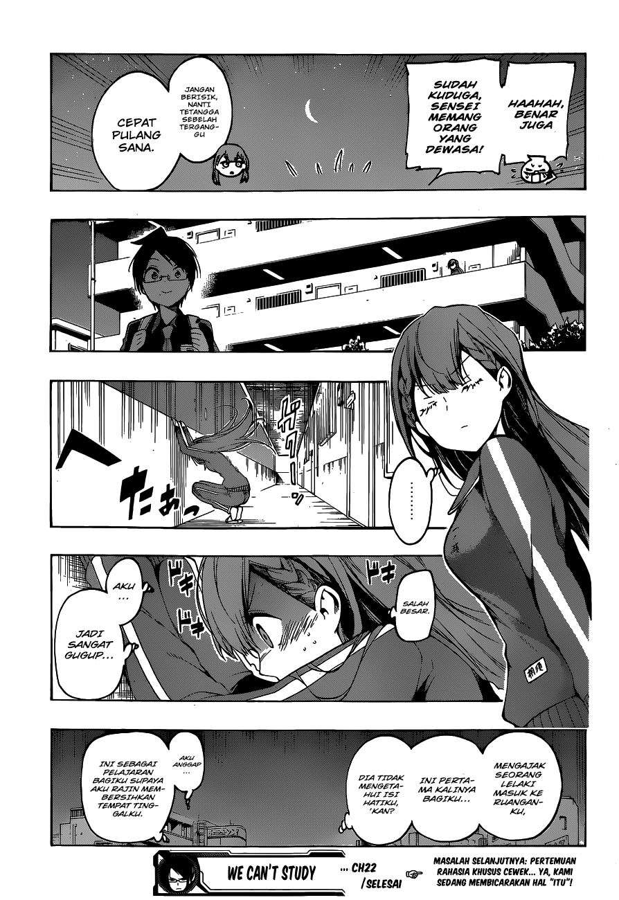 Bokutachi wa Benkyou ga Dekinai Chapter 22 - halaman 22