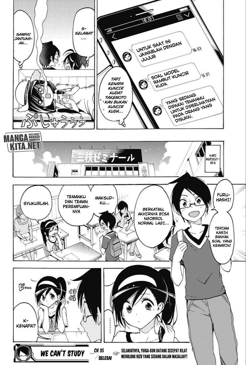 Bokutachi wa Benkyou ga Dekinai Chapter 35 - halaman 19