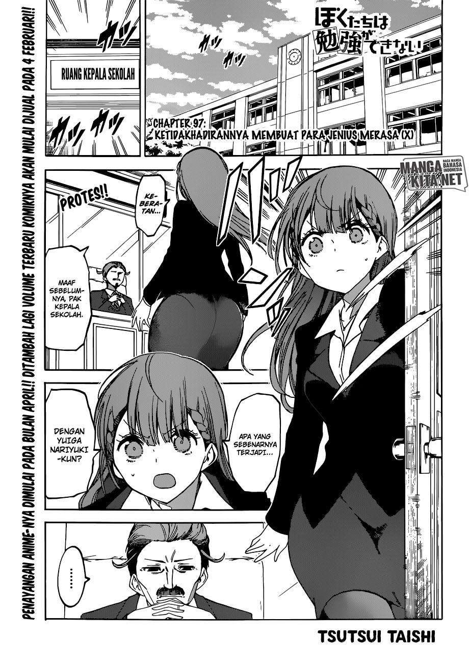 Bokutachi wa Benkyou ga Dekinai Chapter 97 - halaman 2
