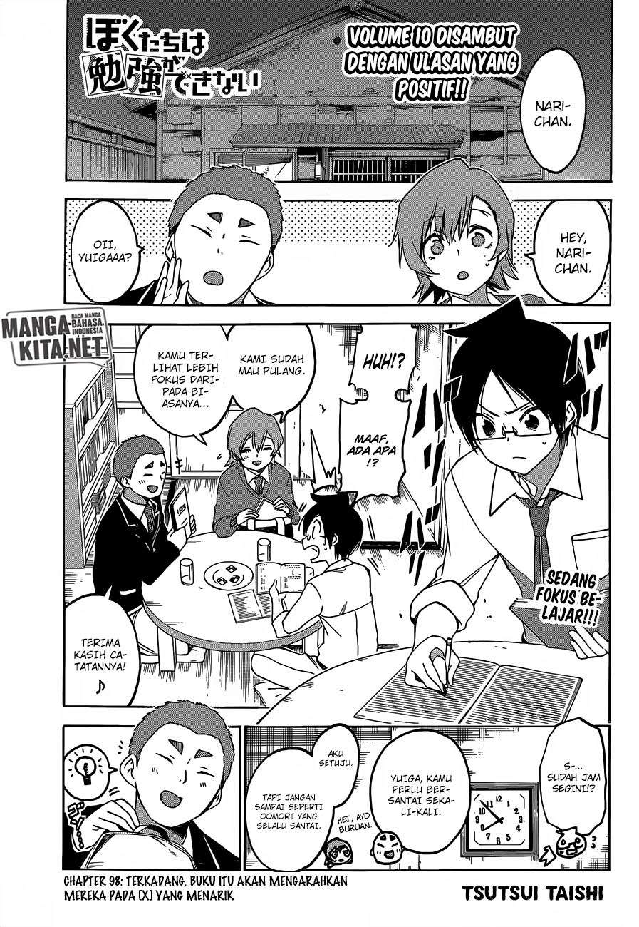 Bokutachi wa Benkyou ga Dekinai Chapter 98 - halaman 4