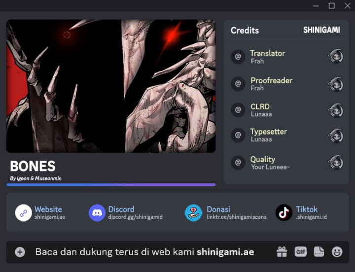 Bones Chapter 10 - halaman 1