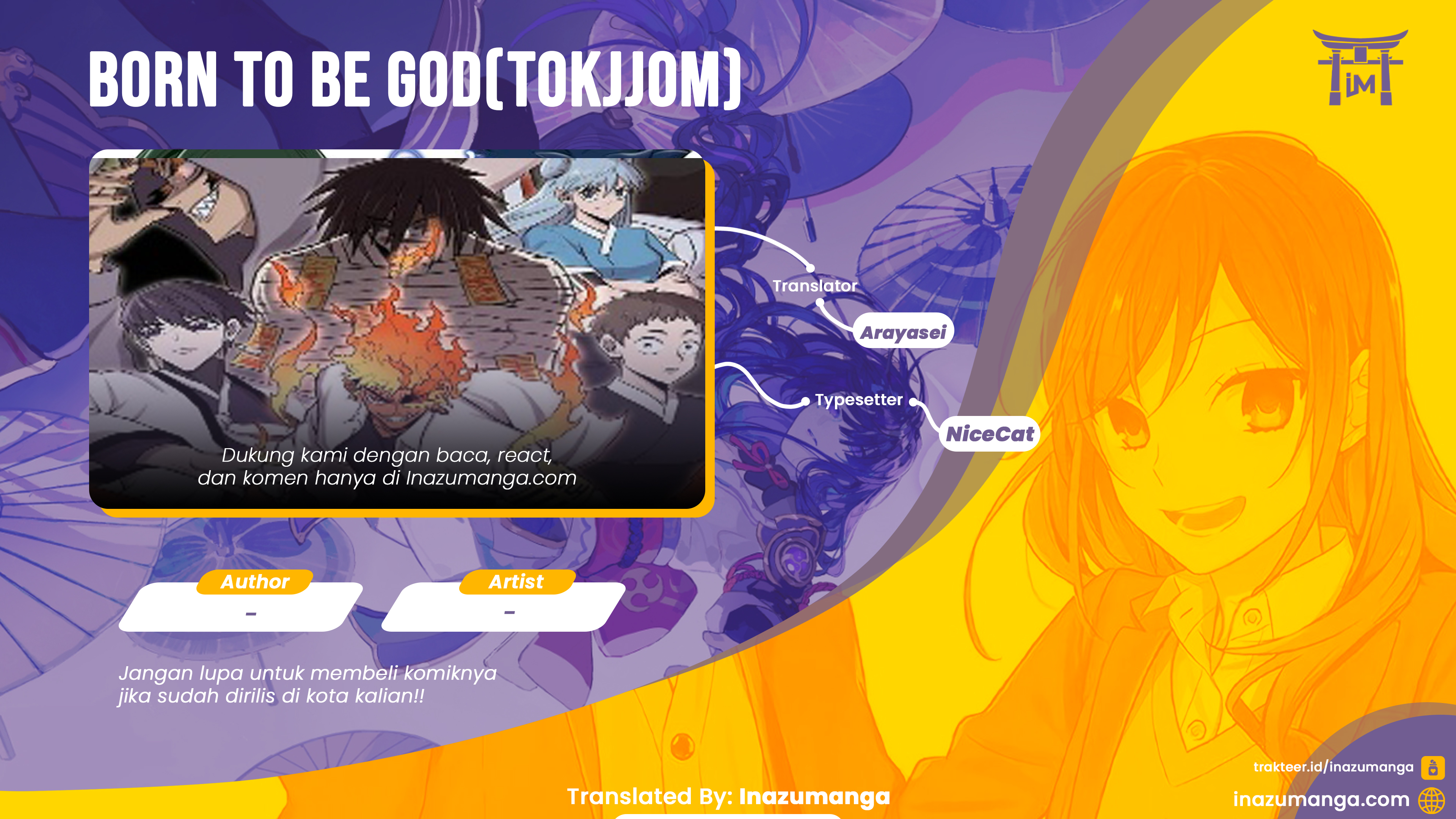 Born to be God (Tokjjom) Chapter 0.1 - halaman 1