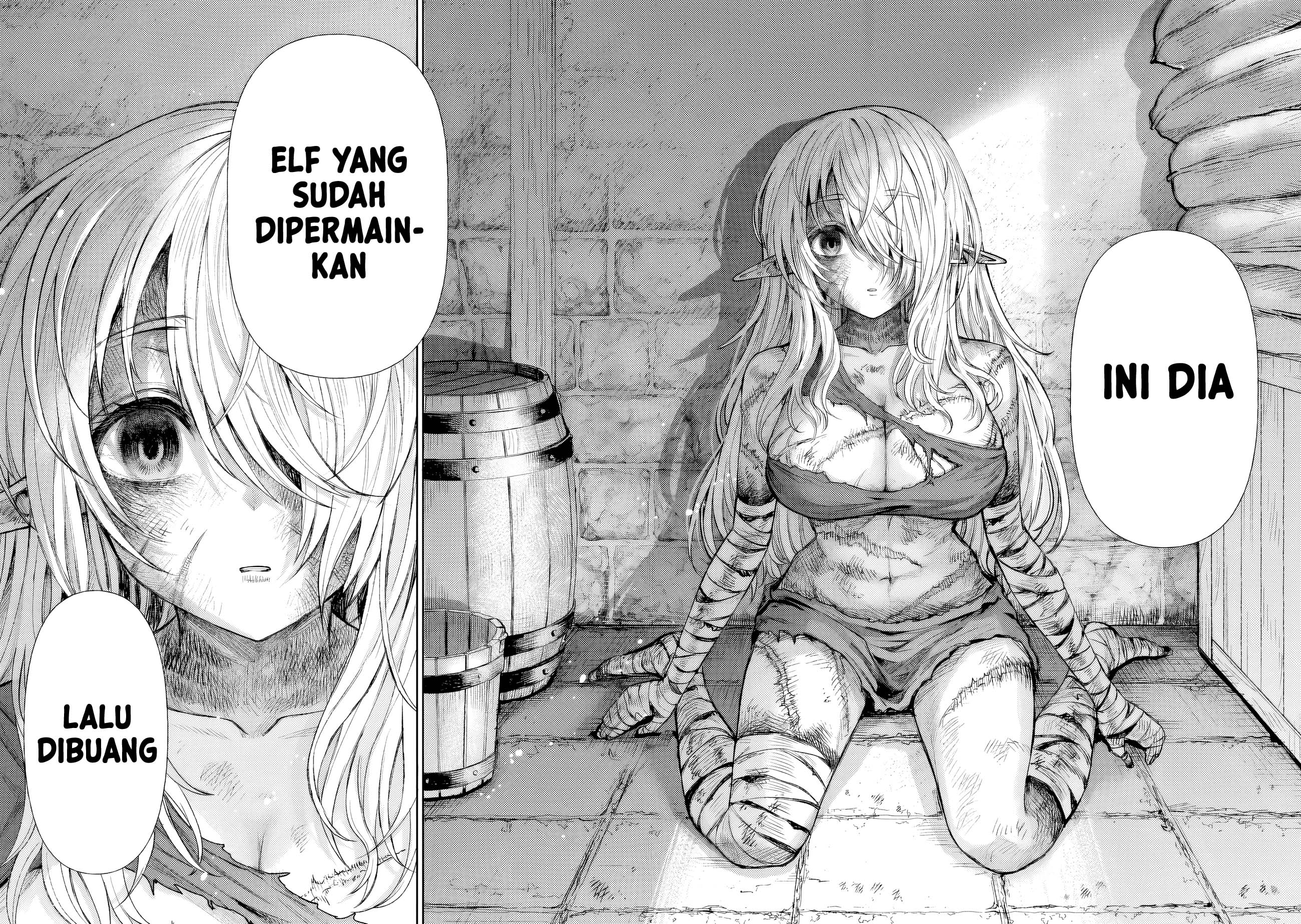 Boroboro no Elf-san wo Shiawase ni Suru Kusuriuri-san Chapter 1 - halaman 6