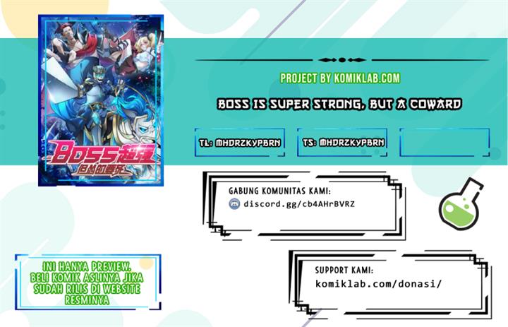 Boss Is Super Strong, but a Coward Chapter 1 - halaman 1