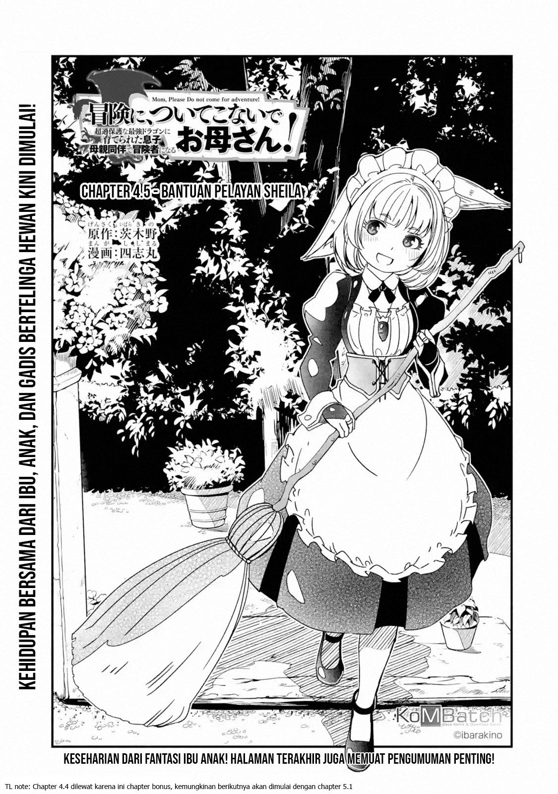 Bouken ni, Tsuitekonaide Okaasan!: Chouka Hogo na Saikyou Dragon ni Sodaterareta Musuko, Hahaoya Douhan de Boukensha ni Naru Chapter 4.5 - halaman 2