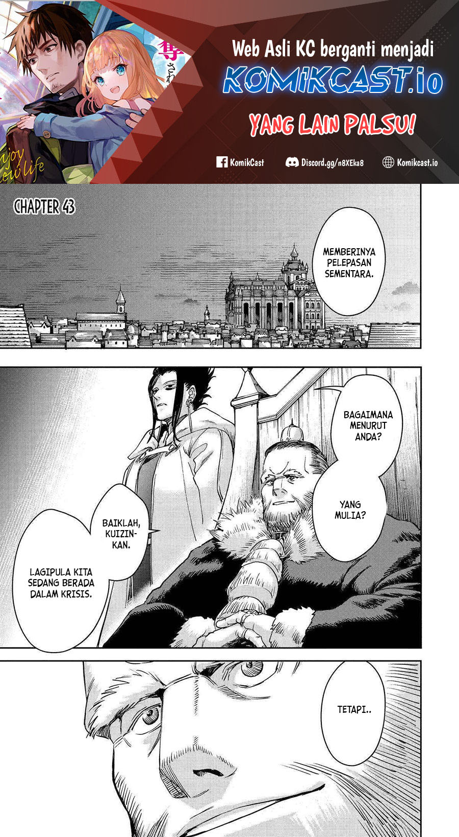 Boukensha License o Hakudatsu Sareta Ossan Dakedo, Manamusume ga Dekita no de Nonbiri Jinsei Chapter 43 - halaman 2