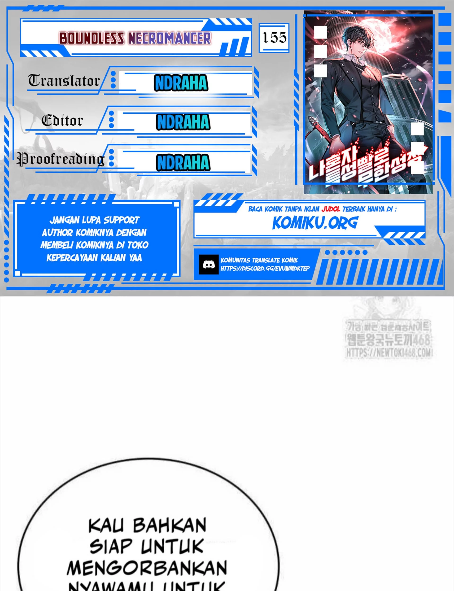 Boundless Necromancer Chapter 155 - halaman 1