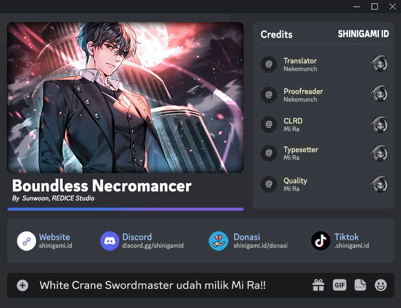 Boundless Necromancer Chapter 67 - halaman 1