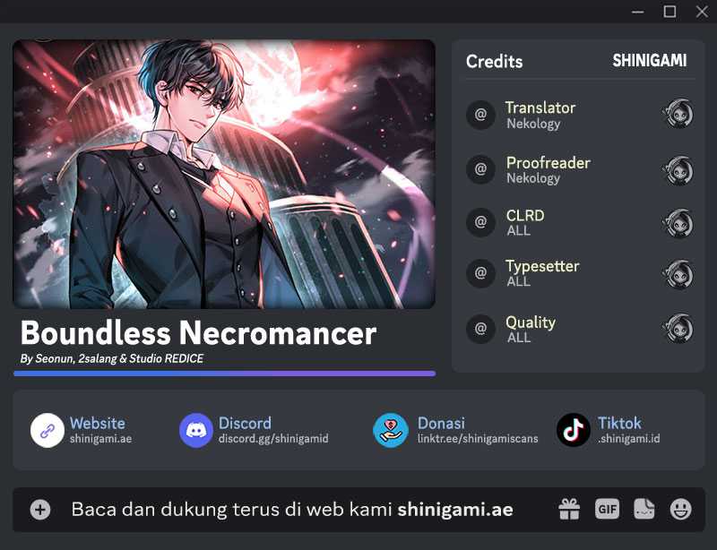 Boundless Necromancer Chapter 88 - halaman 1