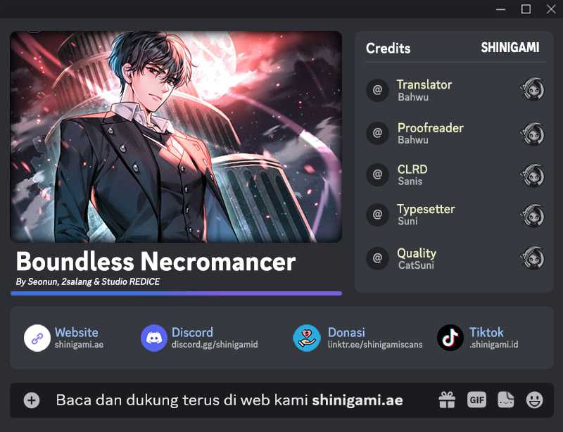 Boundless Necromancer Chapter 94 - halaman 1