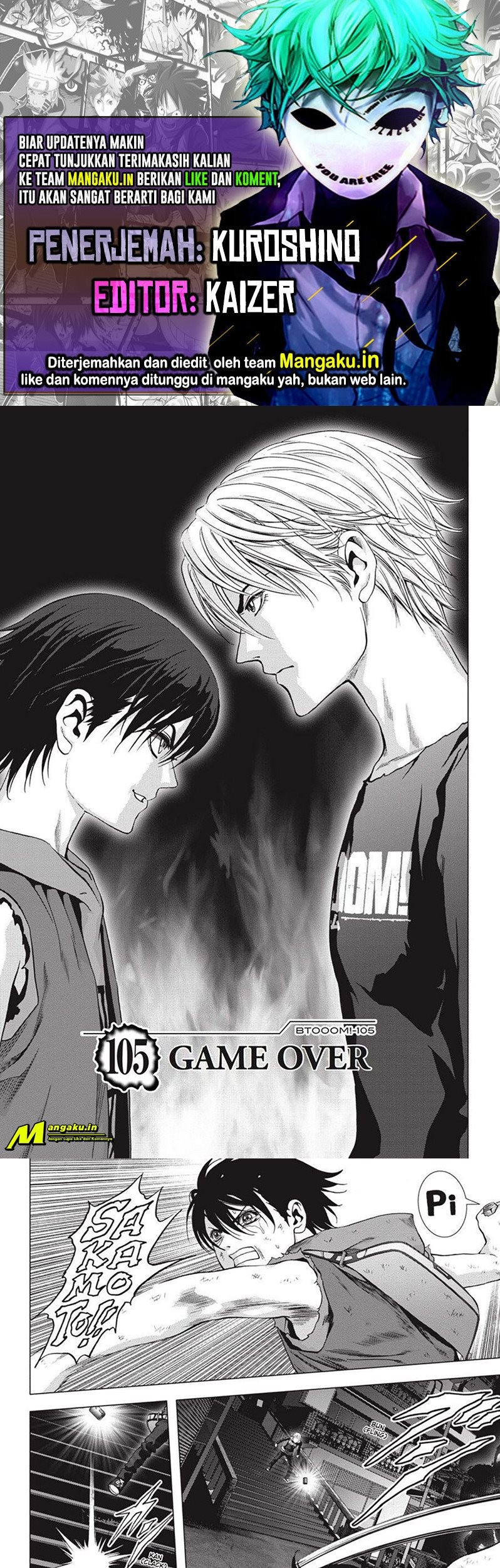 Btooom! Chapter 105.1 - halaman 1