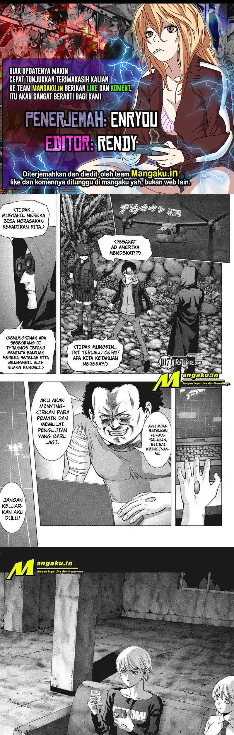 Btooom! Chapter 107.1 - halaman 1
