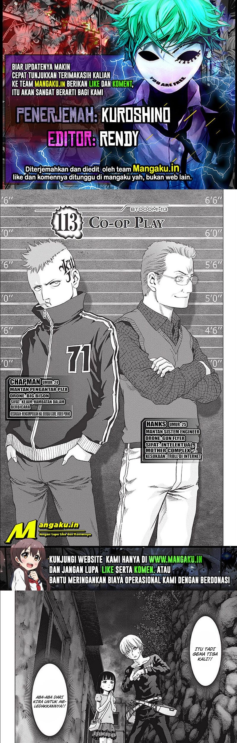 Btooom! Chapter 113.1 - halaman 1