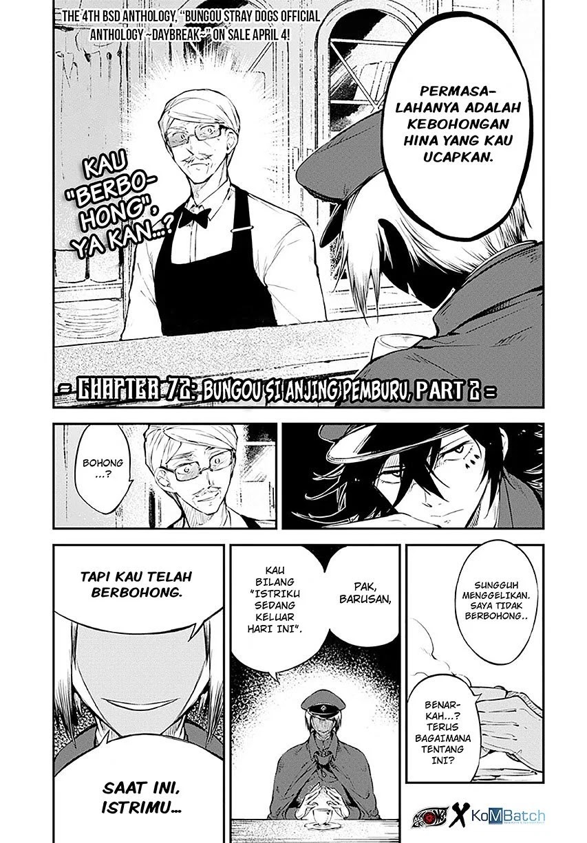 Bungou Stray Dogs Chapter 72 - halaman 1