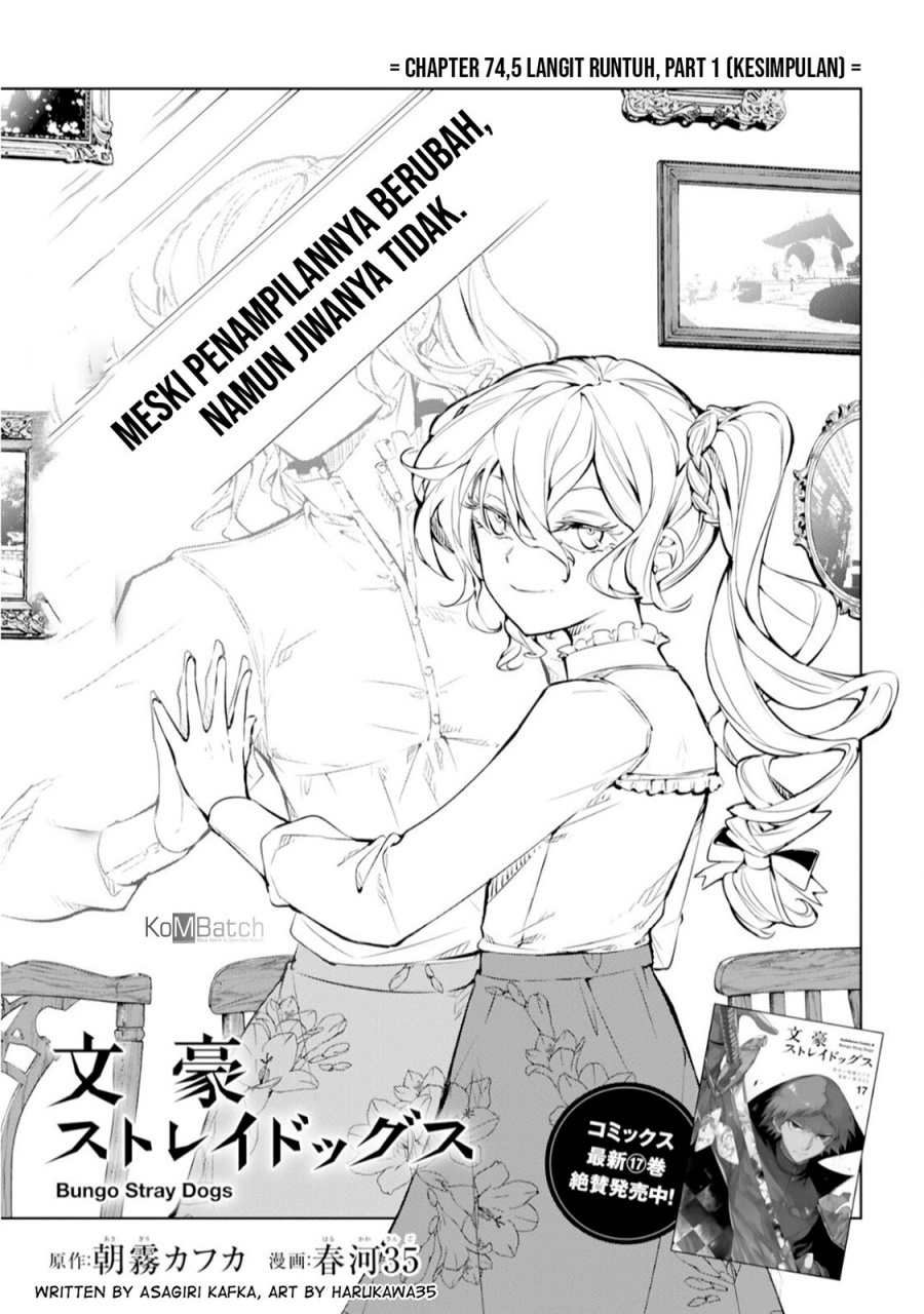 Bungou Stray Dogs Chapter 74.5 - halaman 2