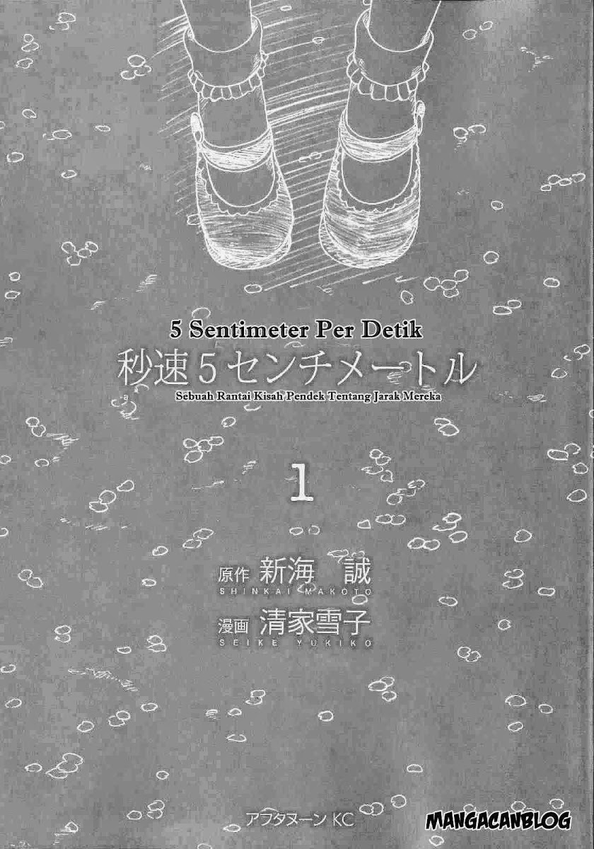 Byousoku 5 Centimeter Chapter 1 - halaman 3