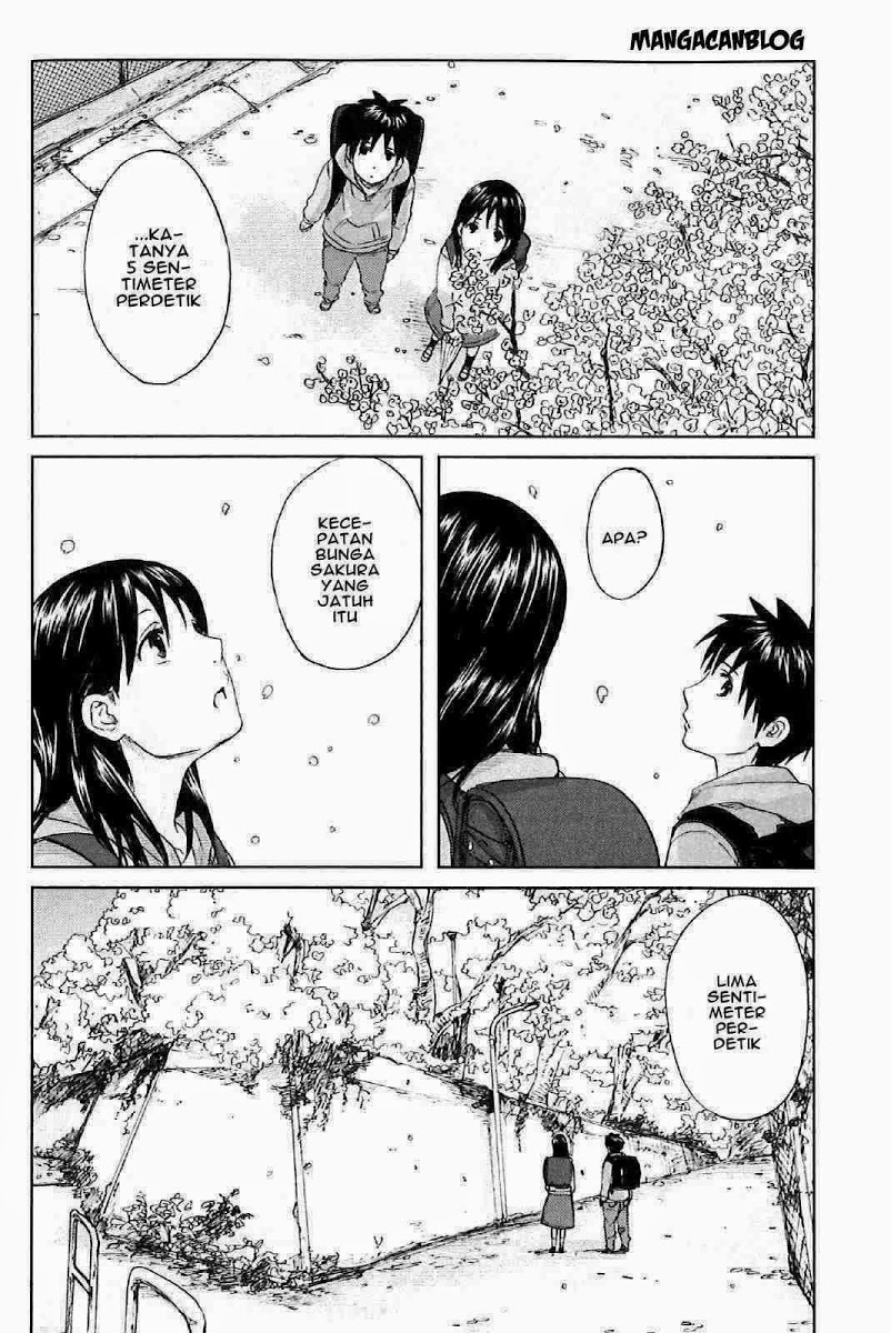 Byousoku 5 Centimeter Chapter 1 - halaman 39