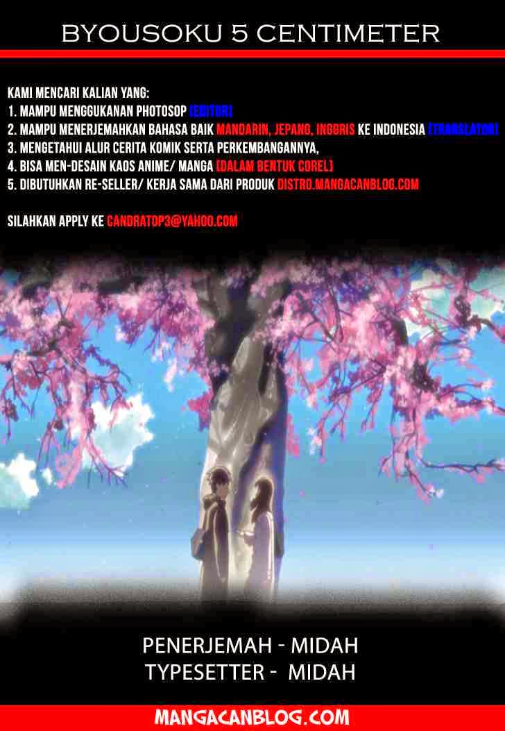 Byousoku 5 Centimeter Chapter 2 - halaman 48