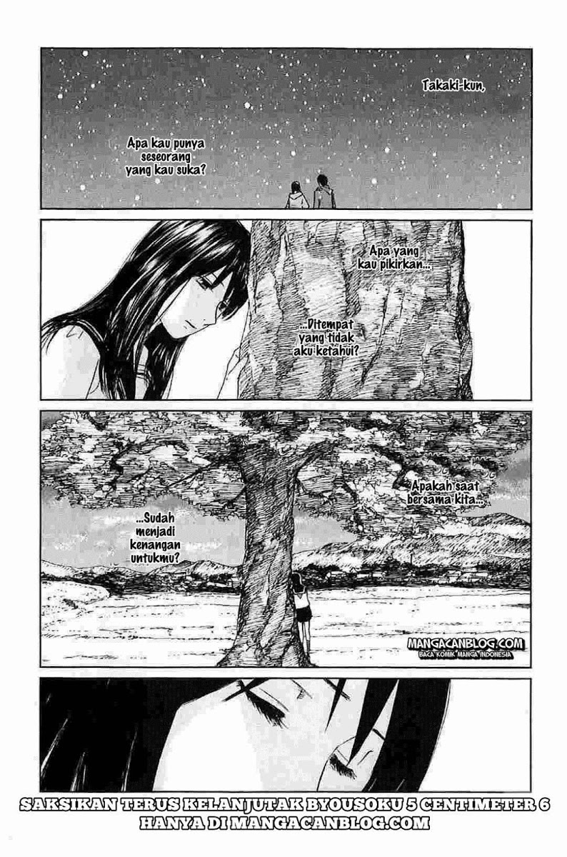 Byousoku 5 Centimeter Chapter 5 - halaman 18